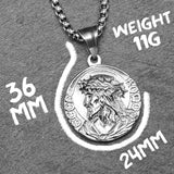 Jesus Simple Amulets Stainless Steel Men Necklaces