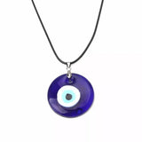 FSUNION Vintage Turkish Blue Evil Eye Pendant Choker Necklace