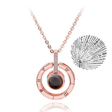 Projection Necklace 100 Languages I Love You Pendant Necklaces For Lover Girlfriend
