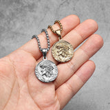 Jesus Simple Amulets Stainless Steel Men Necklaces