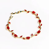 Dainty Rose Bracelet perfect gift for special days.
