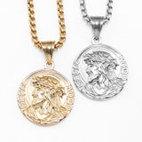 Jesus Simple Amulets Stainless Steel Men Necklaces