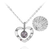 Projection Necklace 100 Languages I Love You Pendant Necklaces For Lover Girlfriend
