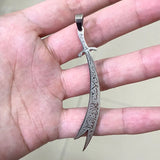 Beautiful engraved Ali zulfiqar sword stainless steel