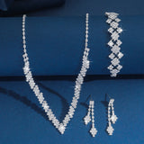3Pcs/Set of Wedding Season Women's Claw Chain Series Earrings Necklaces Bracelets Jewelry Sets Banquet and Holiday Jewerly Gift