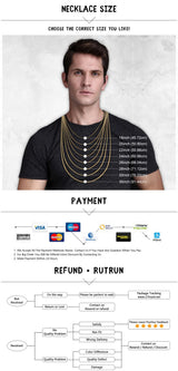 Jesus Simple Amulets Stainless Steel Men Necklaces