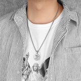 Jesus Simple Amulets Stainless Steel Men Necklaces