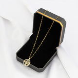 Temperamental Luxury Rhinestone Tree of Life Pendant Necklace Women