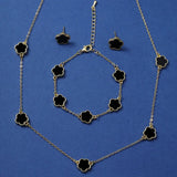 3Pcs/Set of Wedding Season Women's Claw Chain Series Earrings Necklaces Bracelets Jewelry Sets  Banquet and Holiday Jewerly Gift