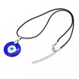 FSUNION Vintage Turkish Blue Evil Eye Pendant Choker Necklace