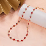 2023 Women's Blue Turkish Evil Eyes Necklace for Women Fashion Gold Color Stainless Steel Necklaces Enamel Bead Jewelry Gift