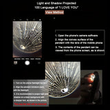 Projection Necklace 100 Languages I Love You Pendant Necklaces For Lover Girlfriend