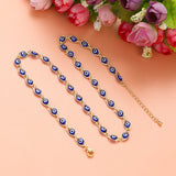 2023 Women's Blue Turkish Evil Eyes Necklace for Women Fashion Gold Color Stainless Steel Necklaces Enamel Bead Jewelry Gift