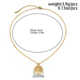 Temperamental Luxury Rhinestone Tree of Life Pendant Necklace Women