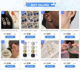 Fashion Cross Stud Earrings For Women