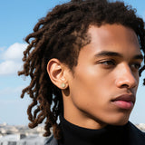 New Trendy 925 Sterling Silver Sunflower Stud Earrings for Women Men Full Moissanite