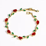 Dainty Rose Bracelet perfect gift for special days.