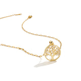 Temperamental Luxury Rhinestone Tree of Life Pendant Necklace Women