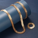 3Pcs/Set of Wedding Season Women's Claw Chain Series Earrings Necklaces Bracelets Jewelry Sets  Banquet and Holiday Jewerly Gift